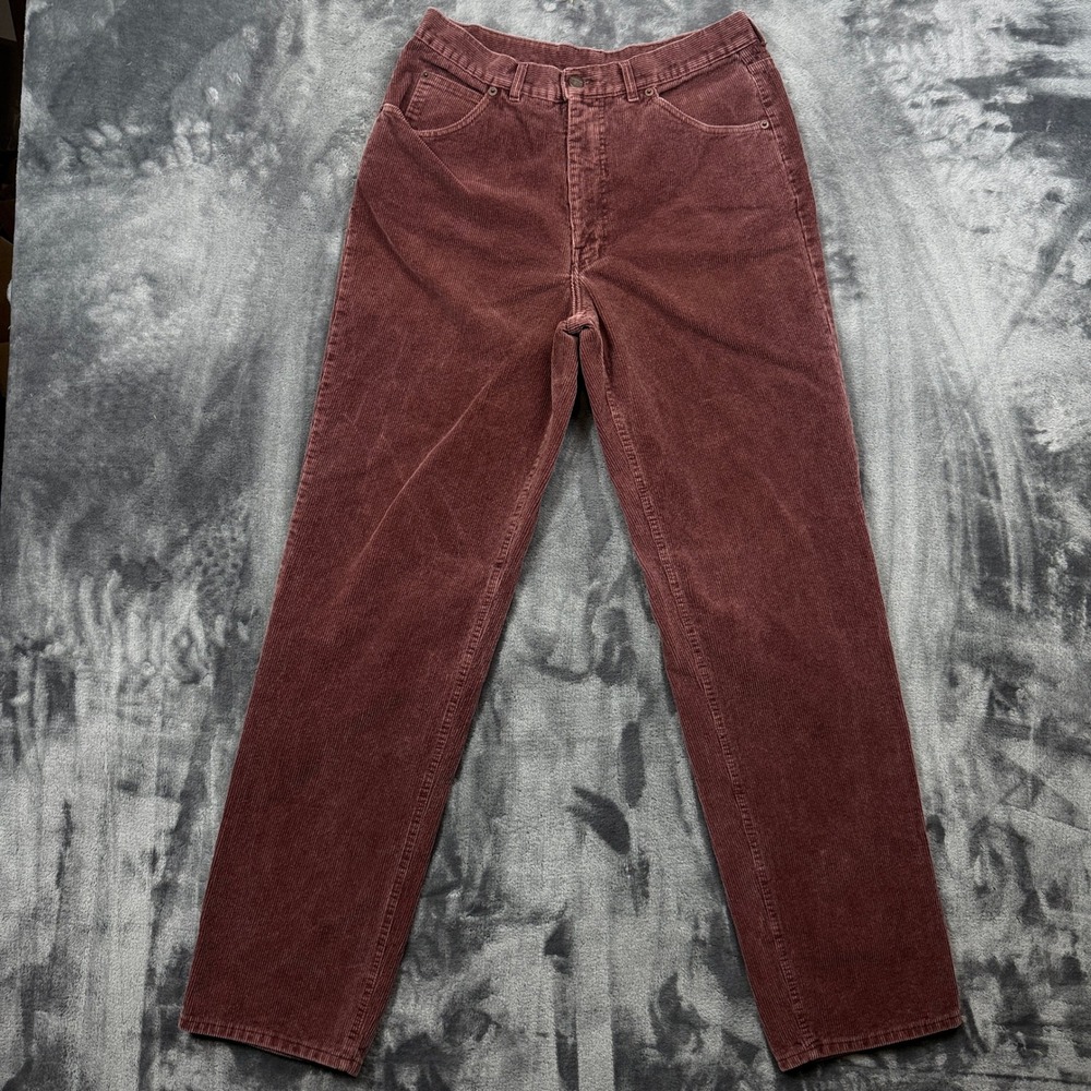 Missoni Sport Corduroy Pants Womens 32 Burgundy Straight Leg High Rise Vintage